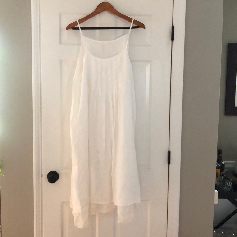 Lovely pin-tucked top linen sundress